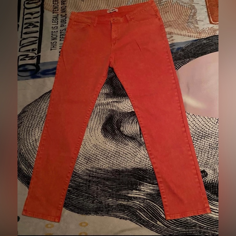 Fashion Nova Men Bright Red Trousers